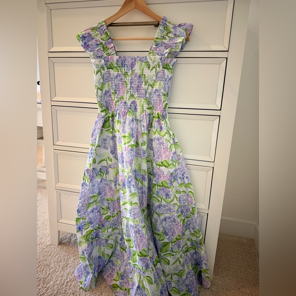 Hill House Ellie Nap Dress Blue Hydrangea size S